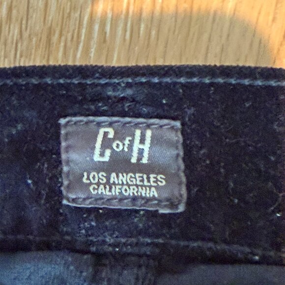 Citizens of Humanity Avedon Velvet Pants Low-Rise Skinny Leg Black - Picture 6 of 12